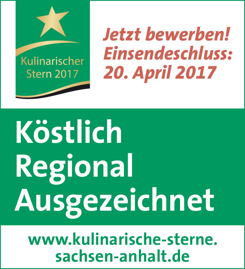 Aufruf zur Teilnahme am Wettbewerb "Kulinarisches Sachsen-Anhalt 2017"